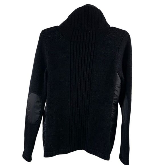 Eileen Fisher Black Knit Puffer Jacket Size S - Picture 2 of 9